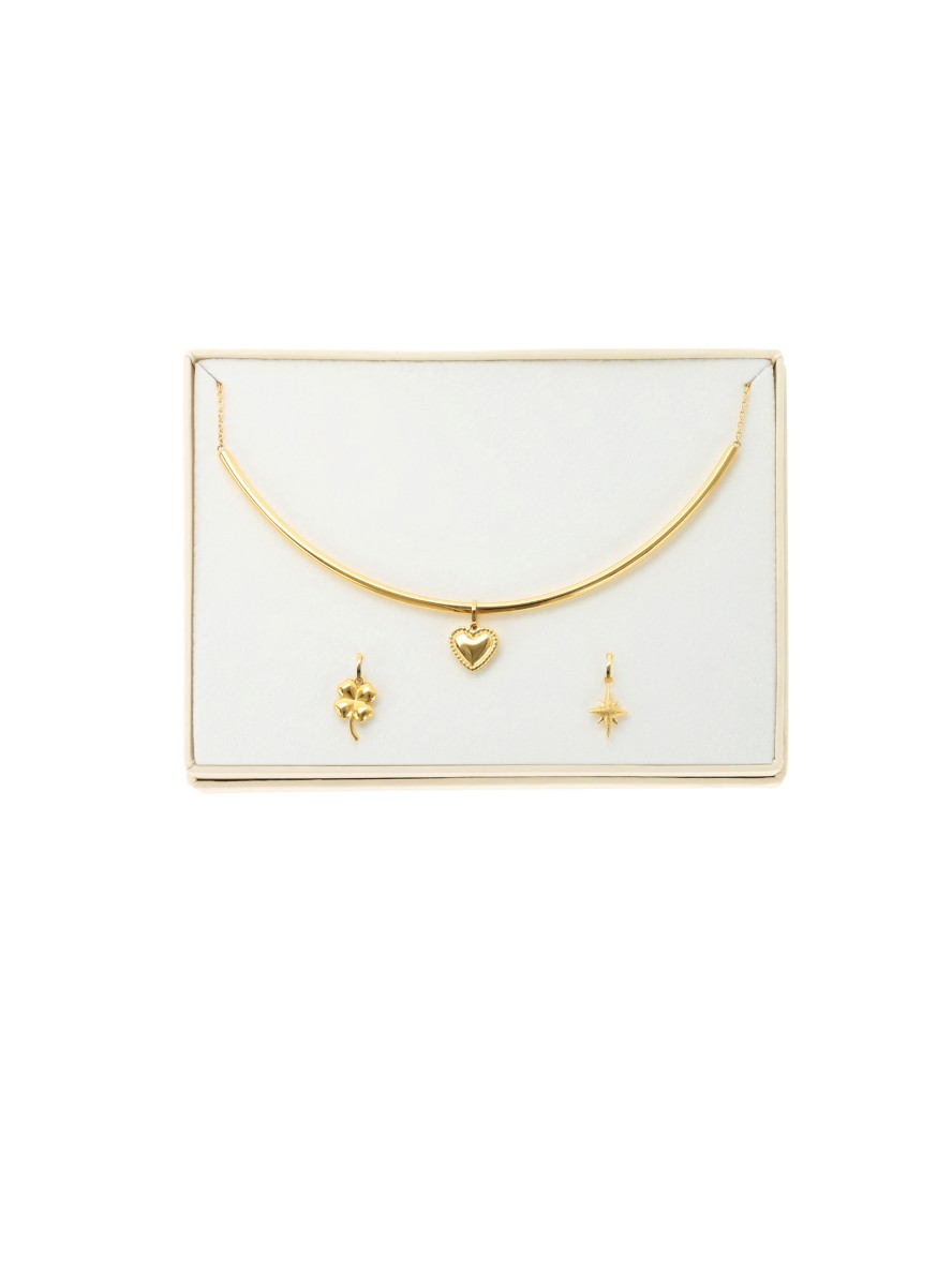 Set Collier & Charms One Trinity Gold