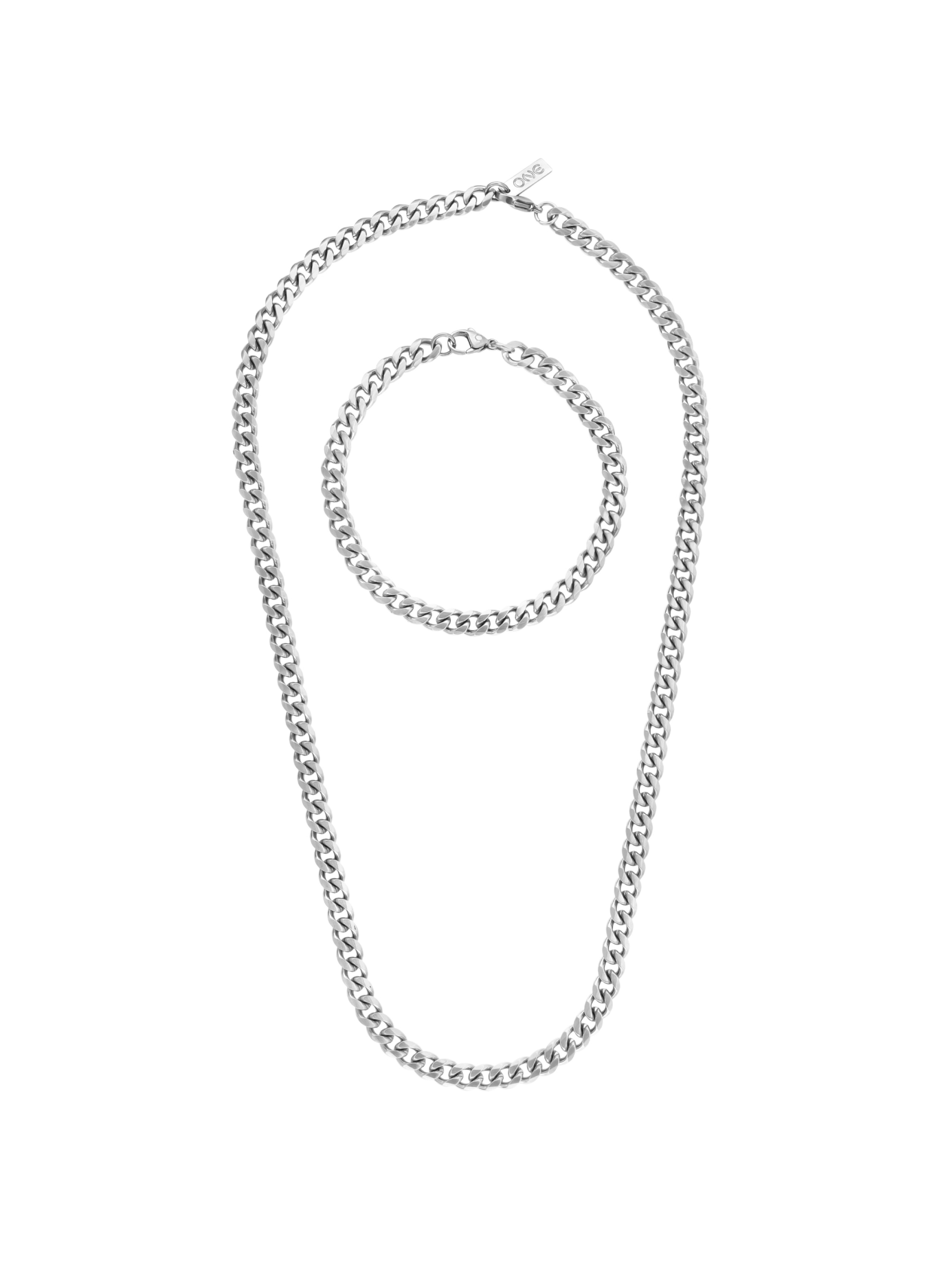 ONE Men Sandy Matte 2 in 1 Necklace