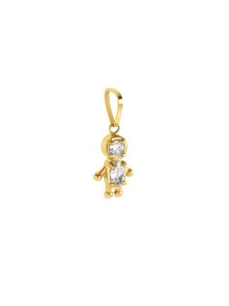 Charm One Energy Boy Crystal Gold