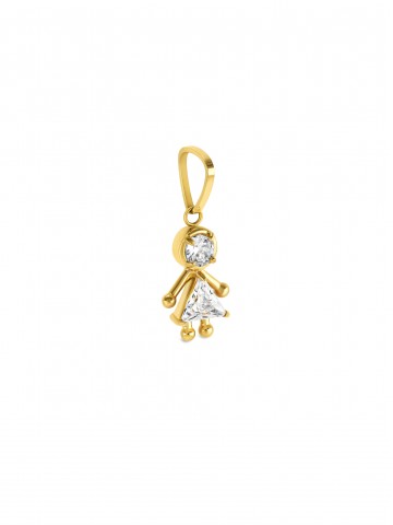 Charm ONE Energy Girl Crystal Gold