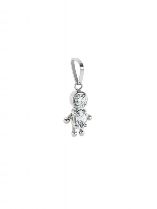 Charme One Energy Boy Crystal Silver