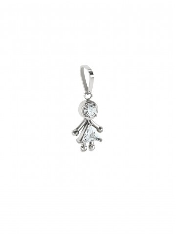 Charm ONE Energy Girl Crystal Silver