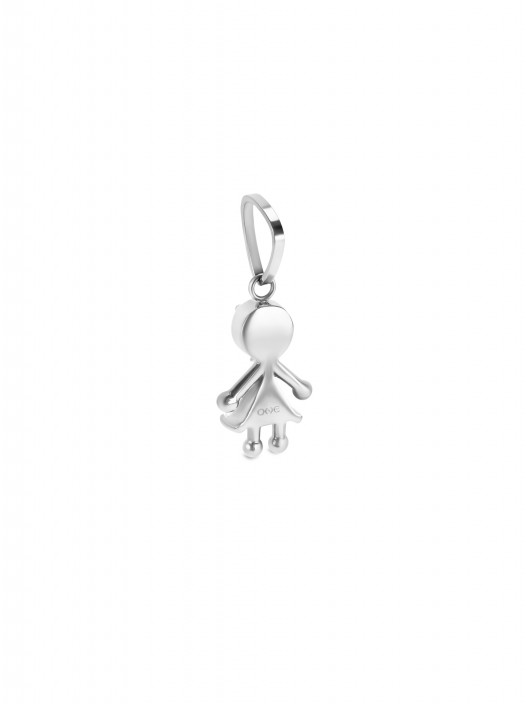 Charm ONE Energy Girl Crystal Silver