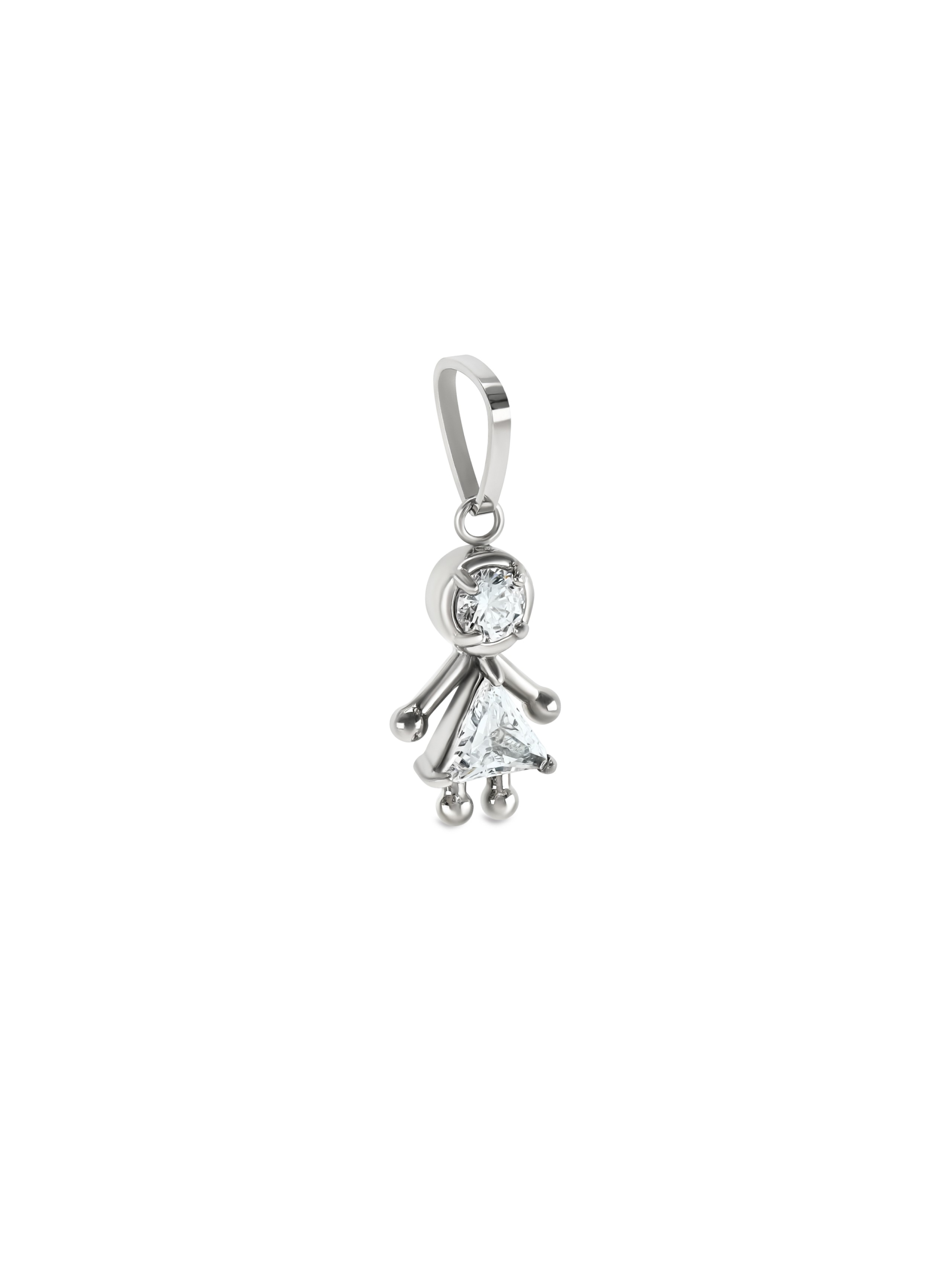 Charm ONE Energy Girl Crystal Silver