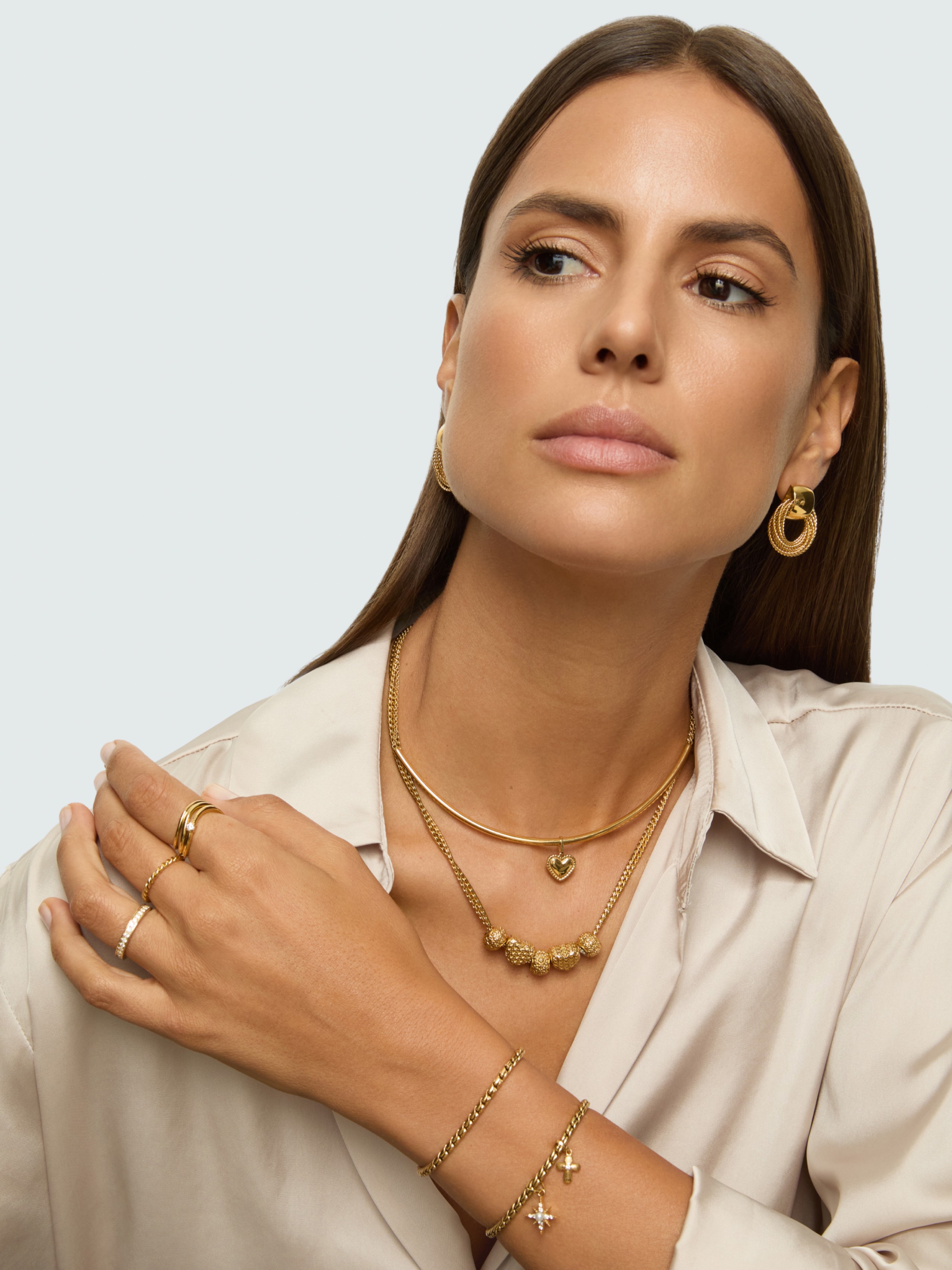 Charm ONE Energy Cross Gold