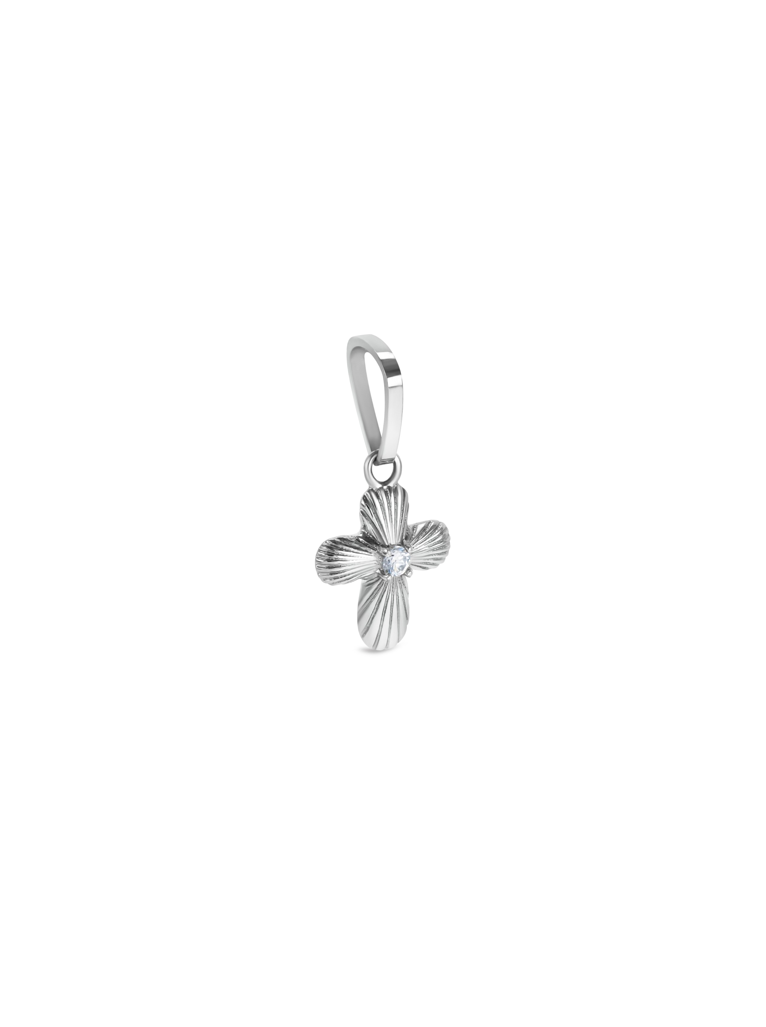 Charm ONE Energy Cross Silver