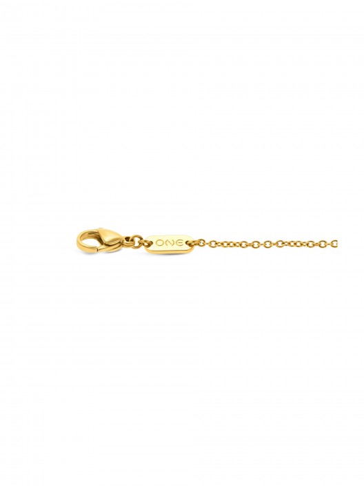 Pulseira One Lucky Flower Crystal Gold