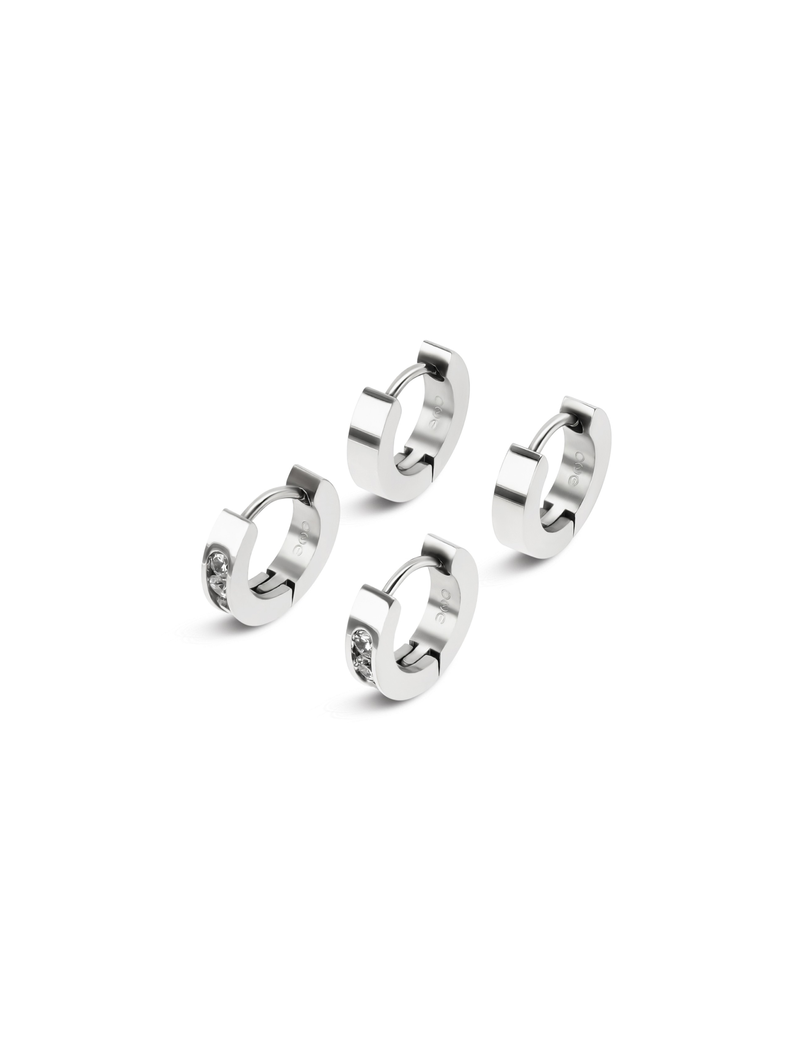 Oorbelen Set ONE Shimmer Silver