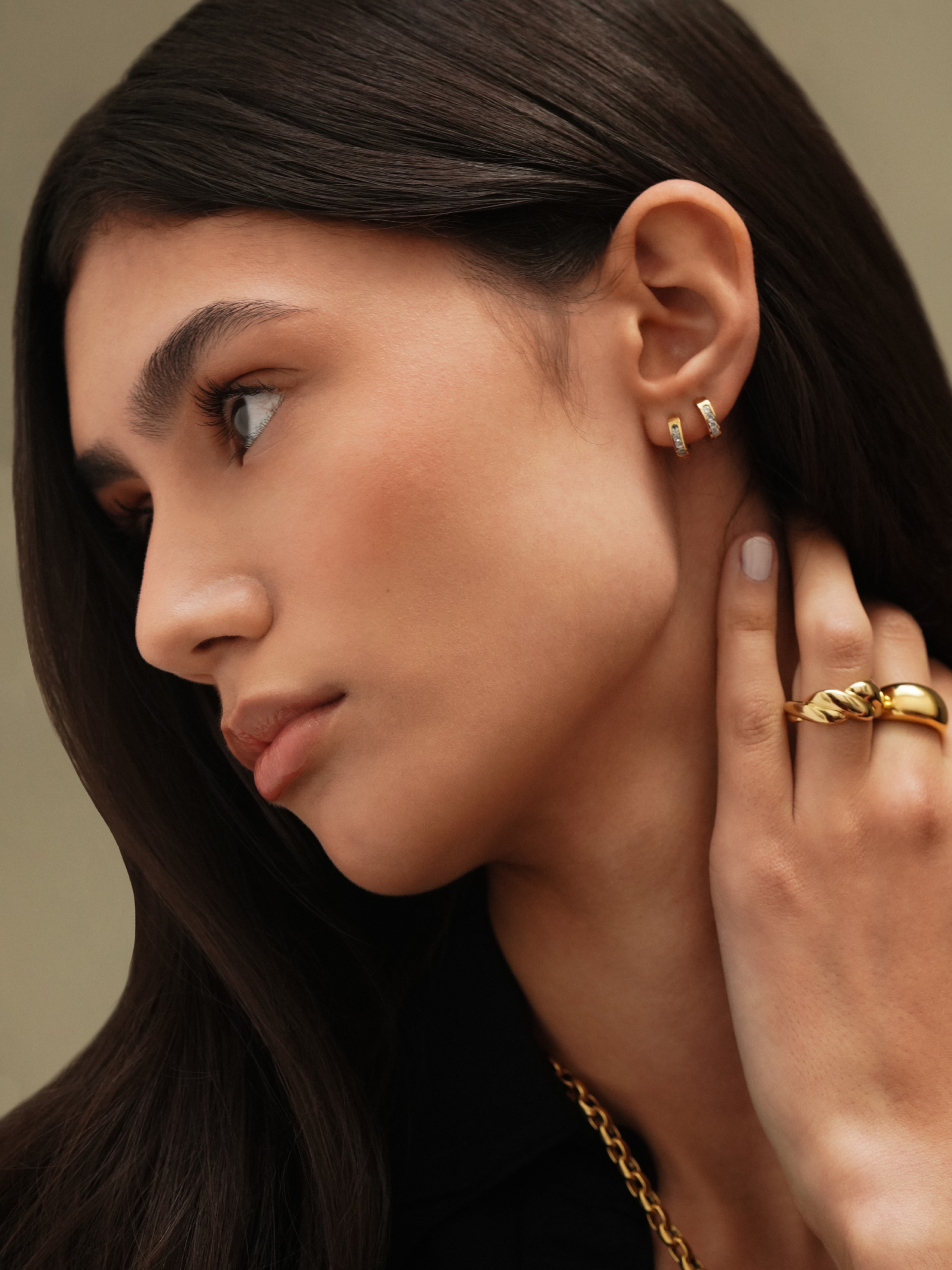 Set de Brincos One Shimmer Gold