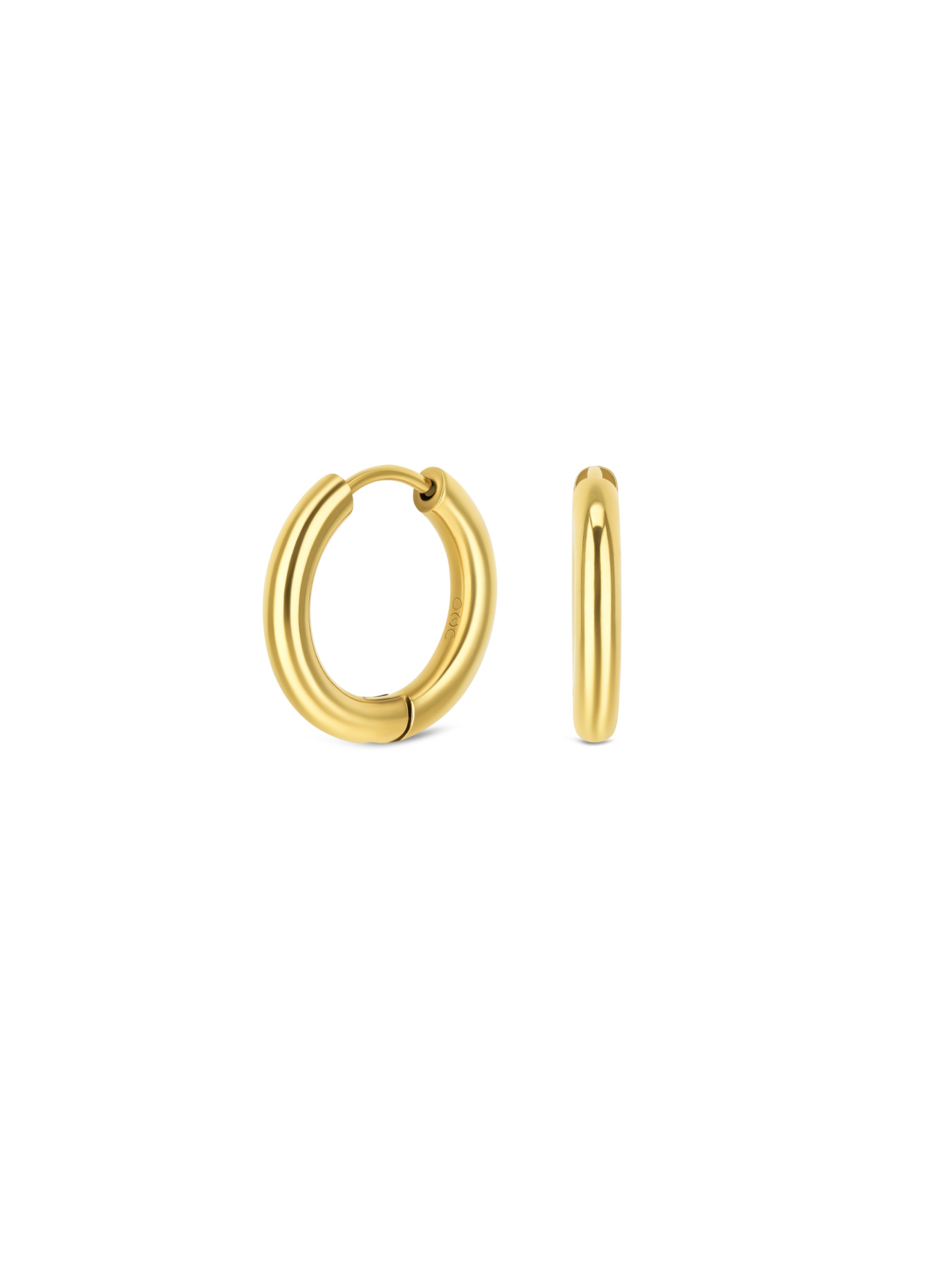 ONE Energy Master Hoop Gold Earrings