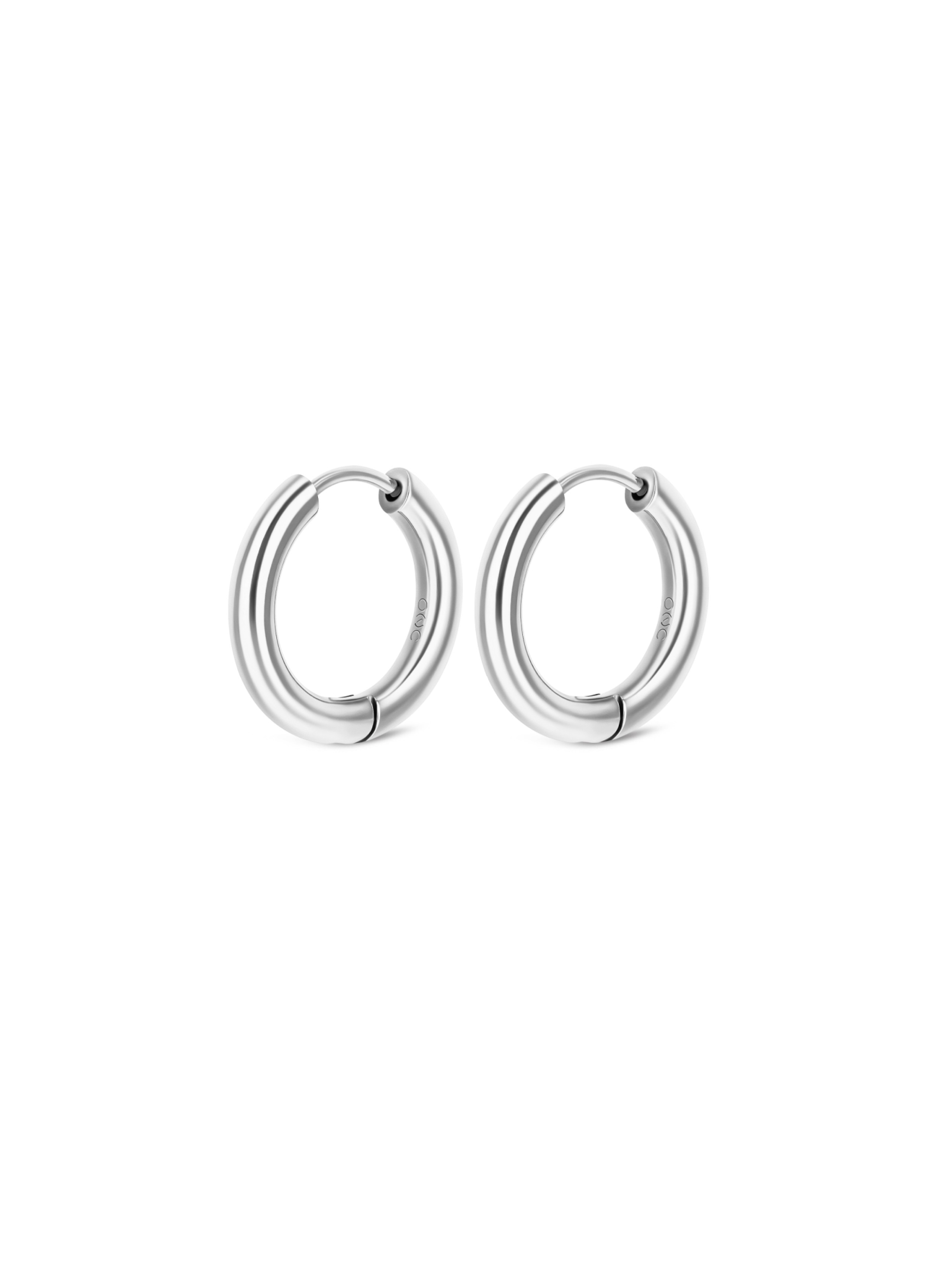 ONE Energy Master Hoop Silver Earrings