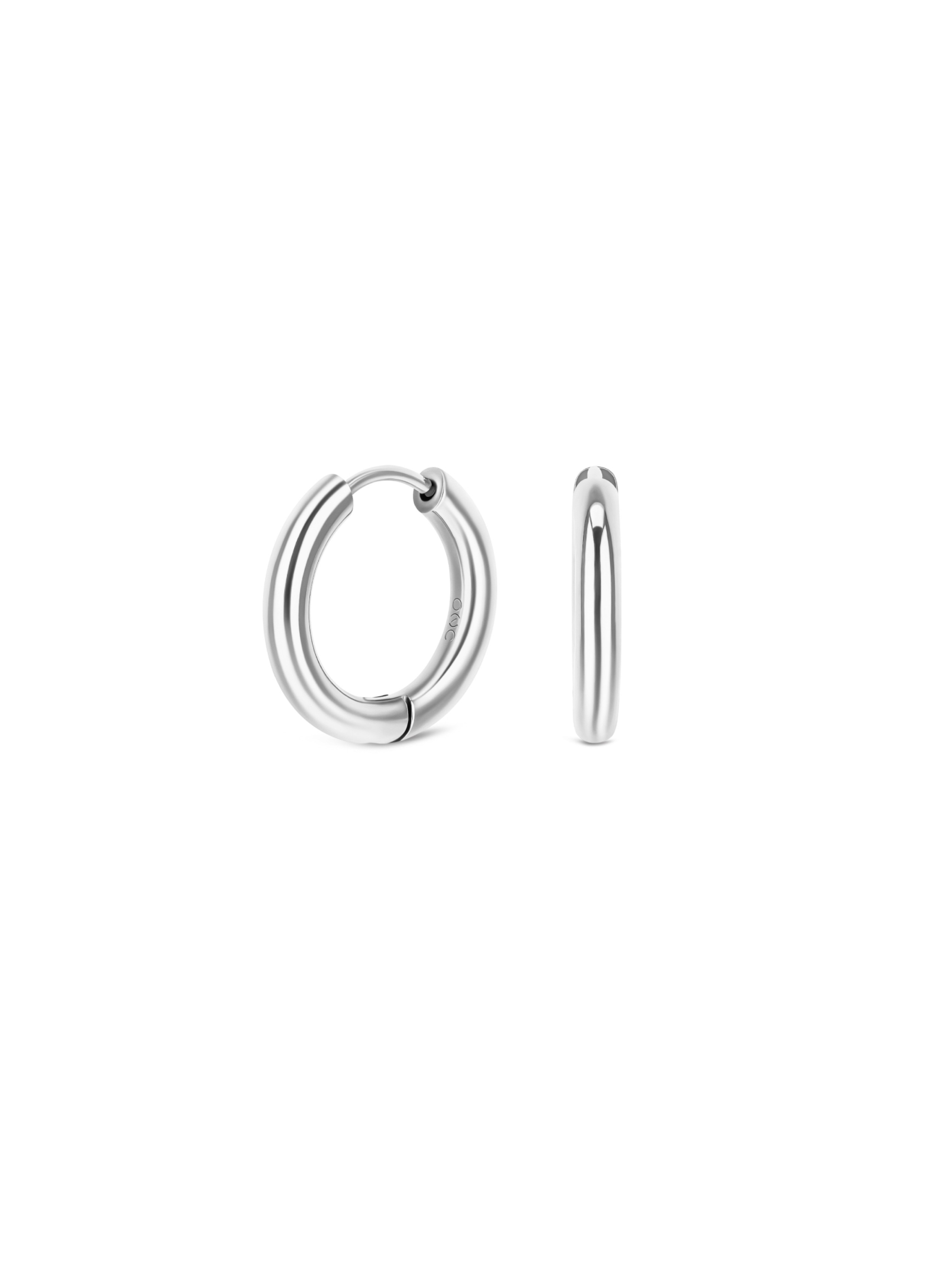 ONE Energy Master Hoop Silver Earrings