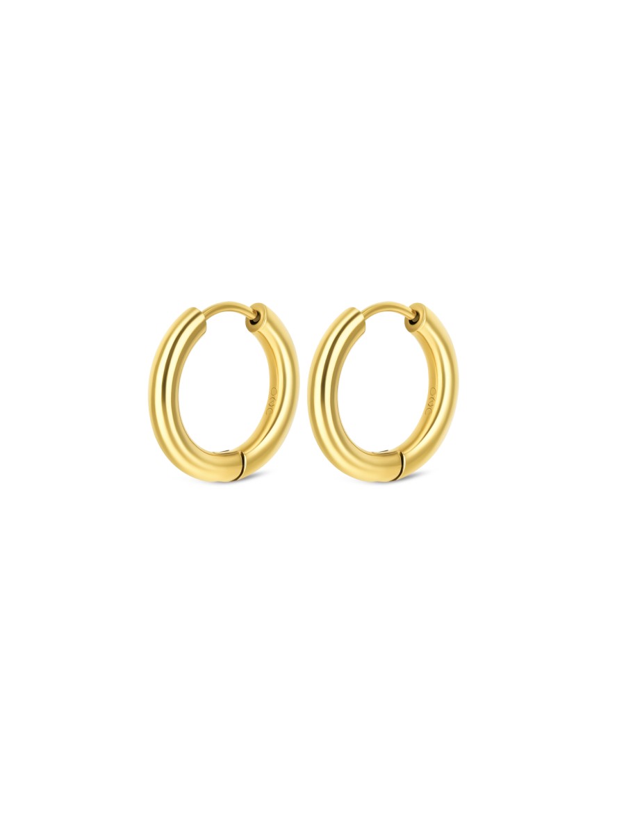 ONE Energy Master Hoop Gold Earrings