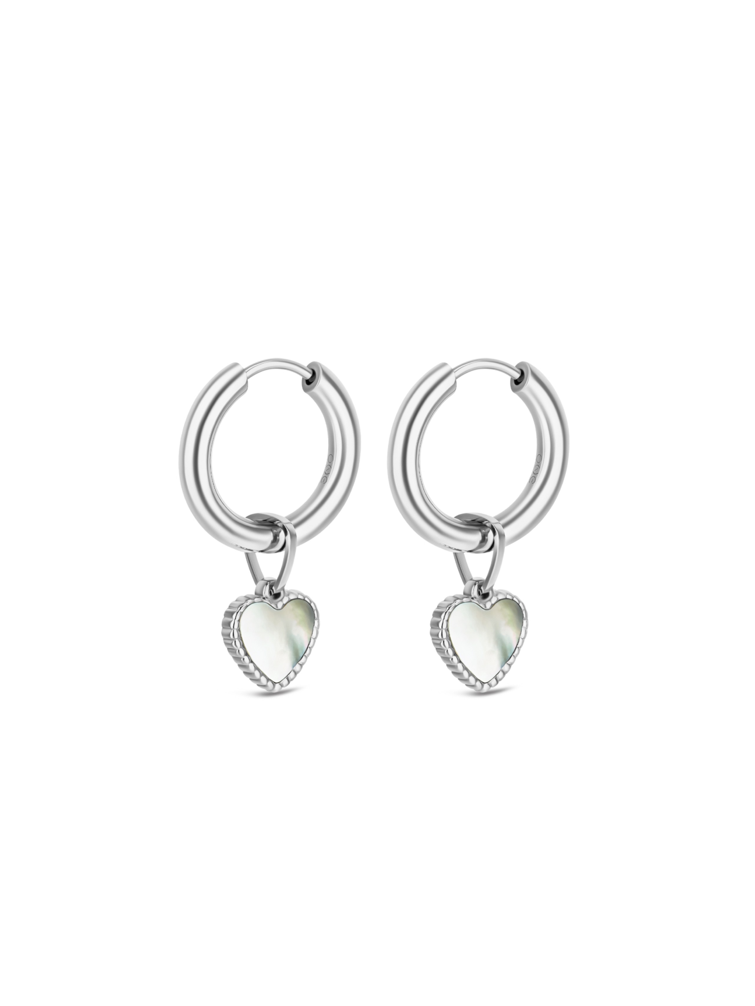 ONE Energy Master Hoop Silver Earrings
