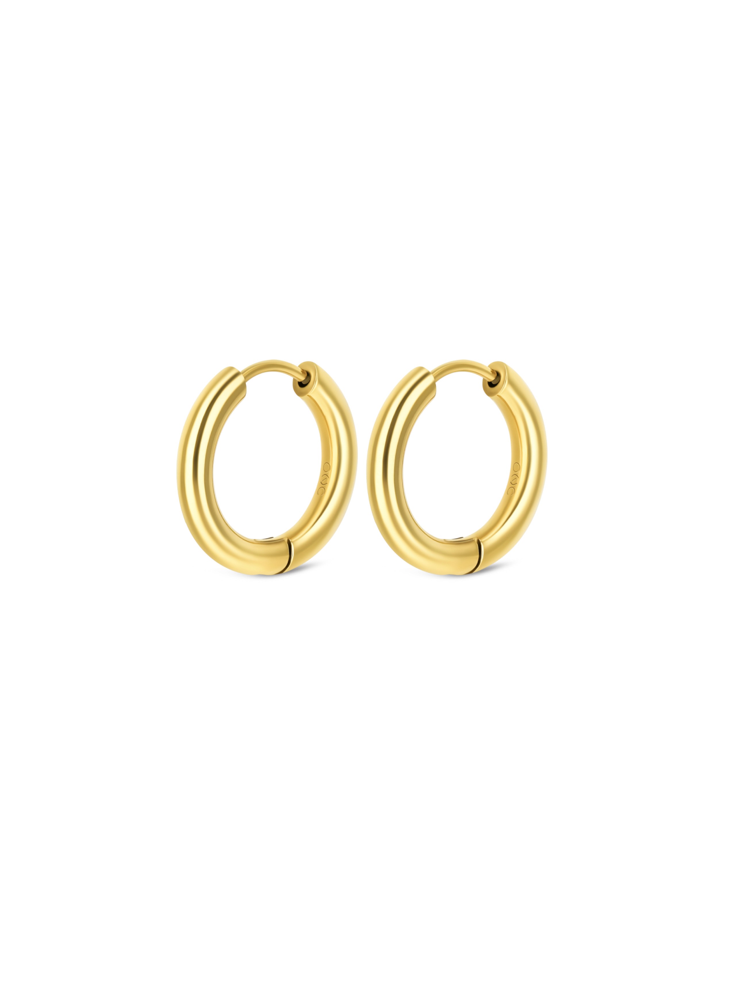 ONE Energy Master Hoop Gold Earrings