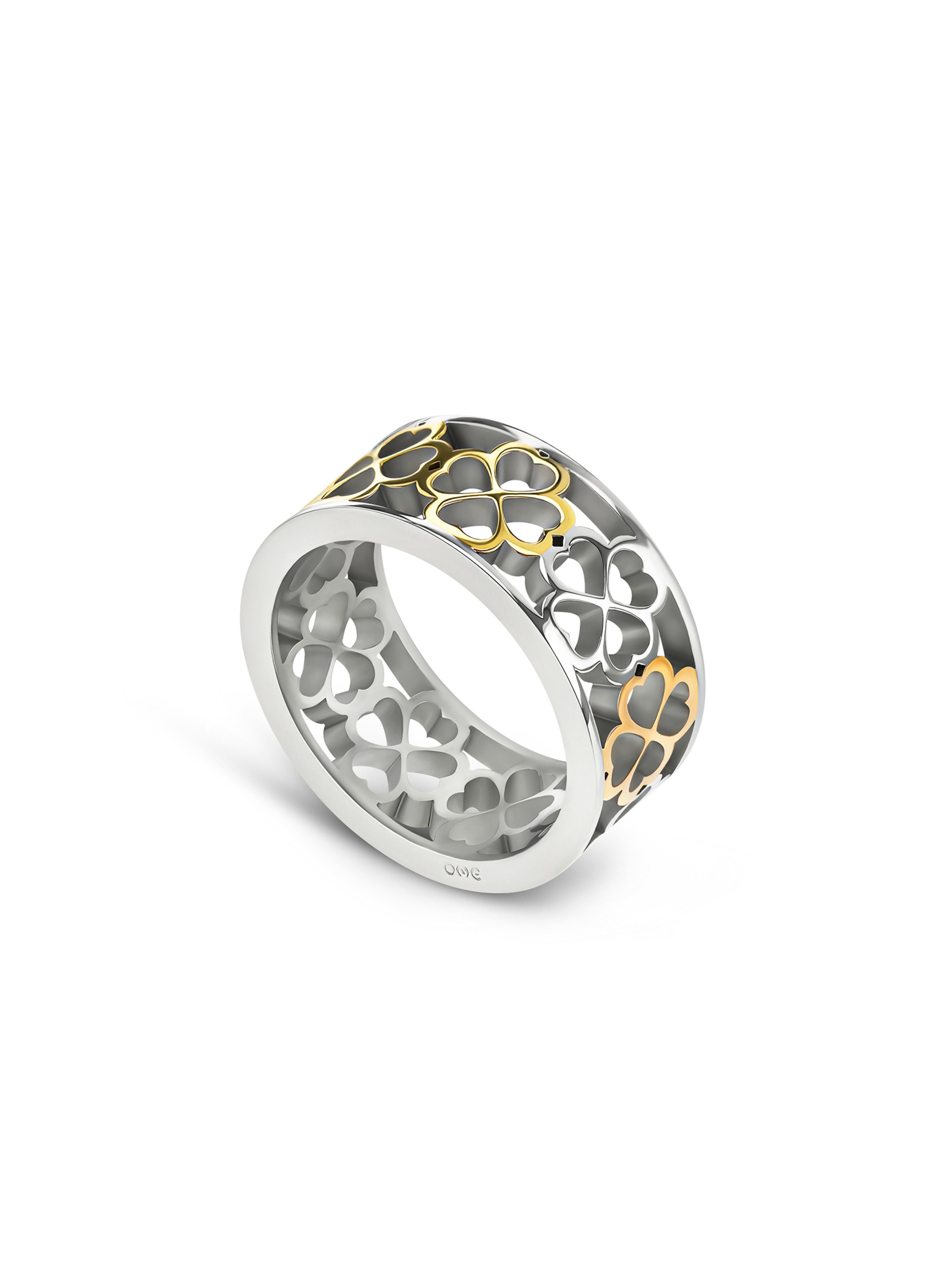 Anillo ONE Lucky Flower Bicolor