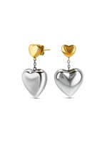 Pendientes ONE Crazy Heart Bicolor Pendientes ONE Crazy Heart Bicolor