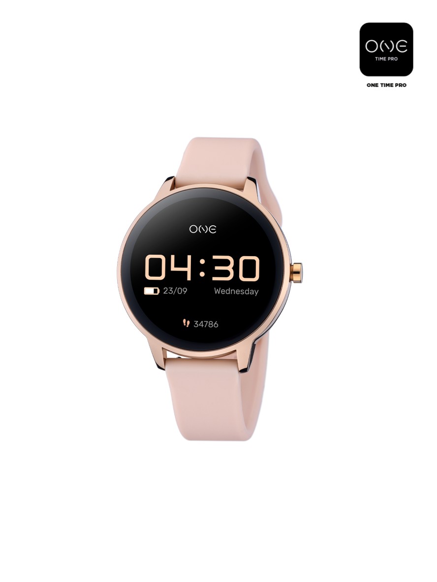 Smartwatch ONE QueenCall Gold Rose Silicone