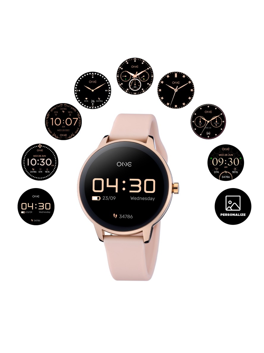 Smartwatch ONE QueenCall Gold Rose Silicone