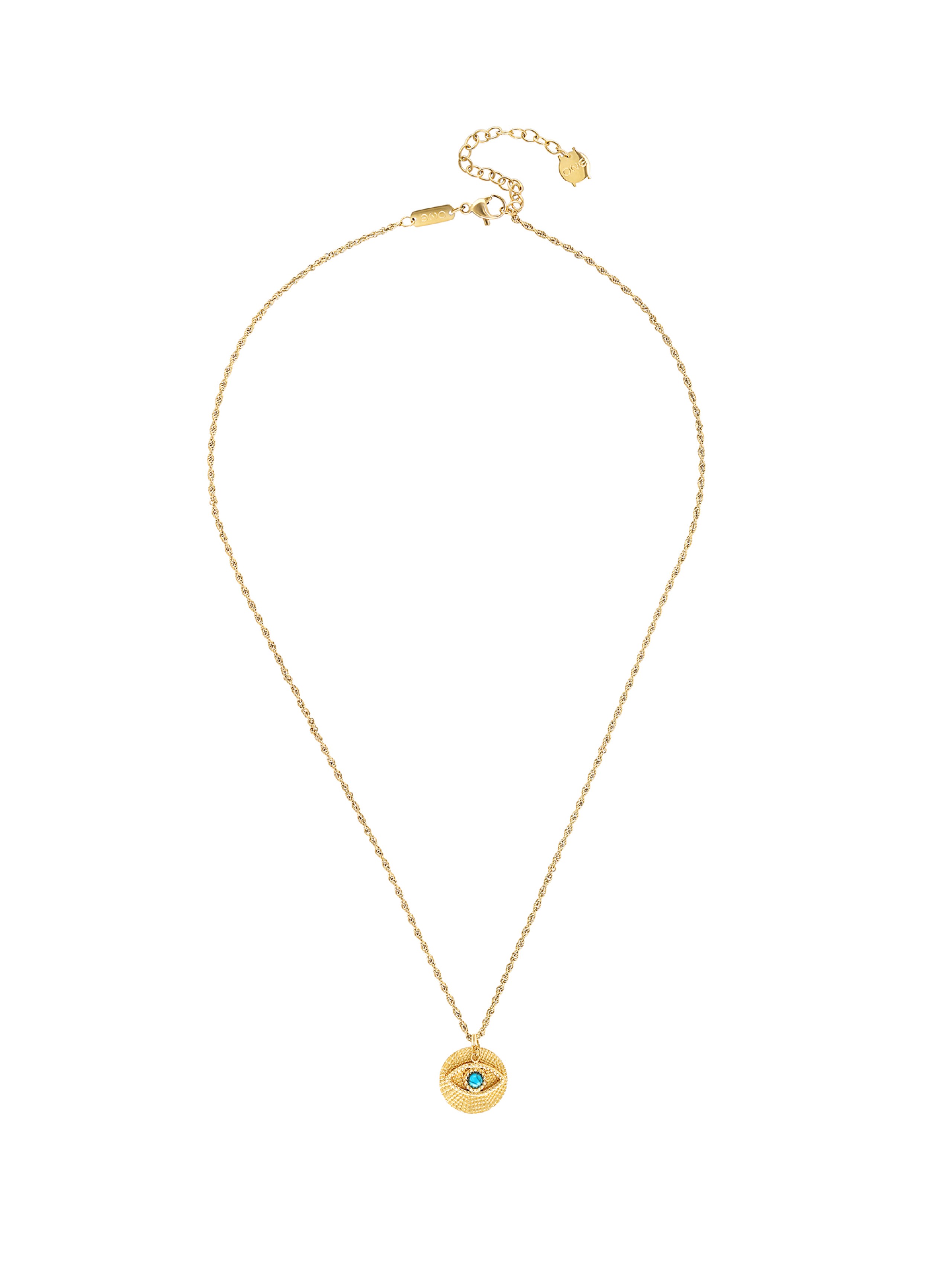 Collier ONE Neckmess Amulet Bleu