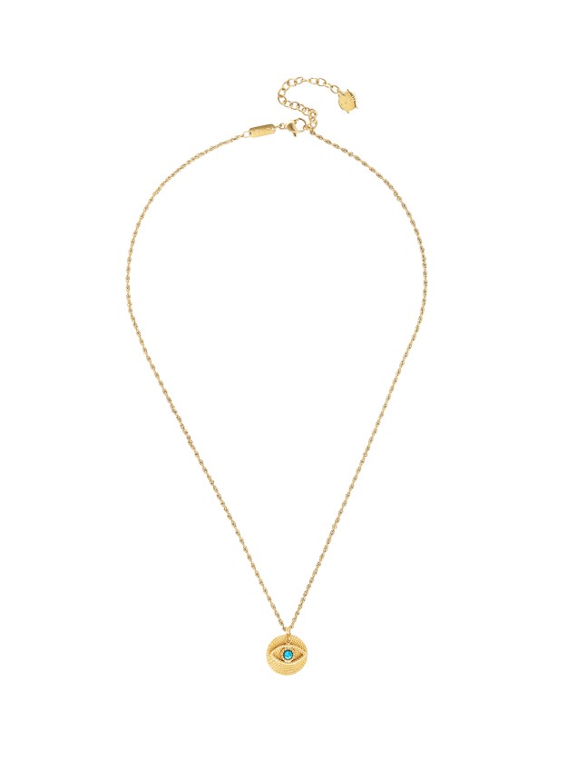 ONE Neckmess Amulet Blue Necklace