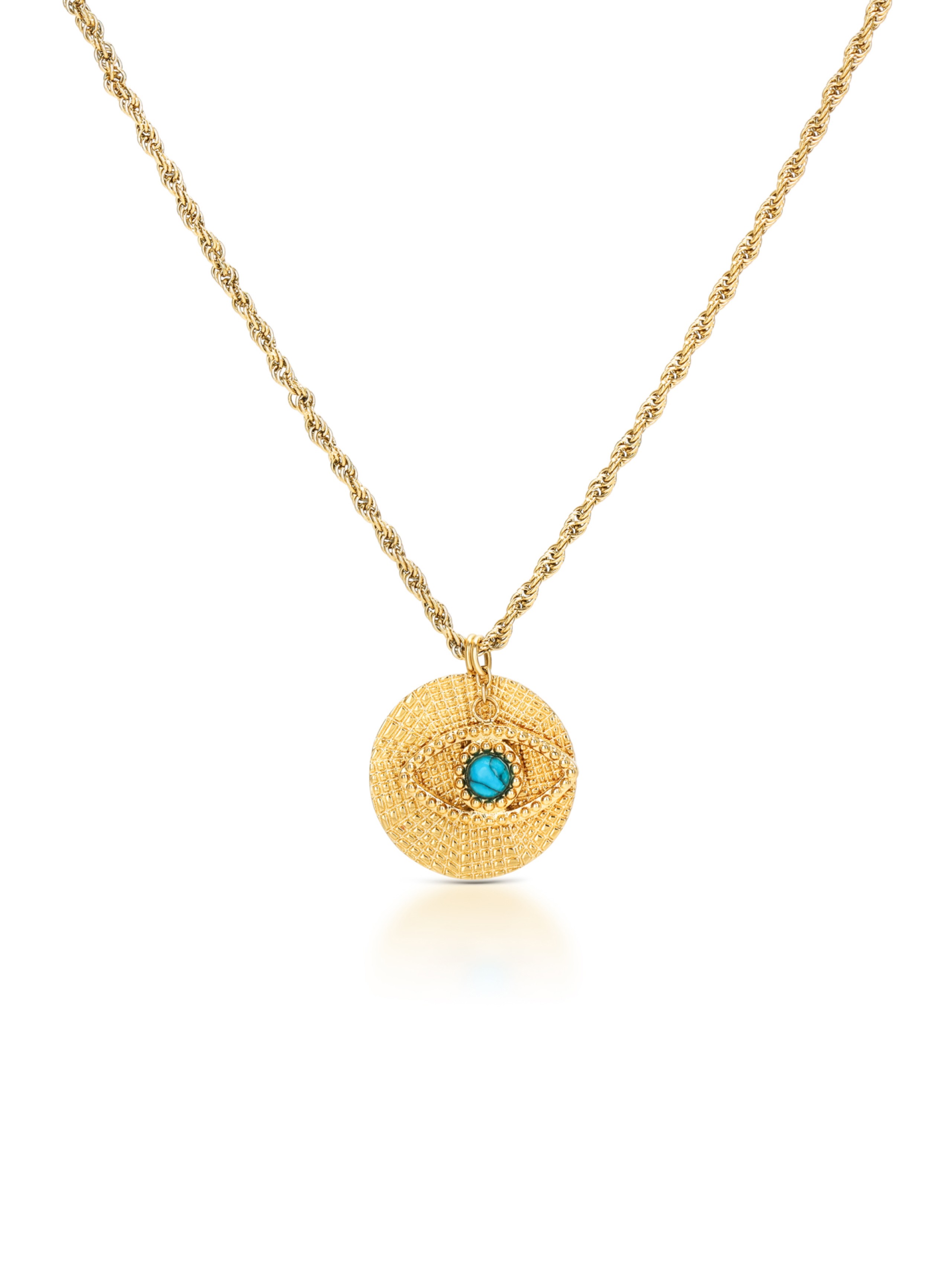 Collier ONE Neckmess Amulet Bleu