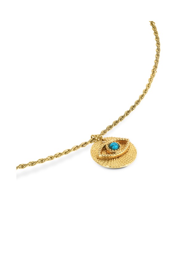 ONE Neckmess Amulet Blue Necklace