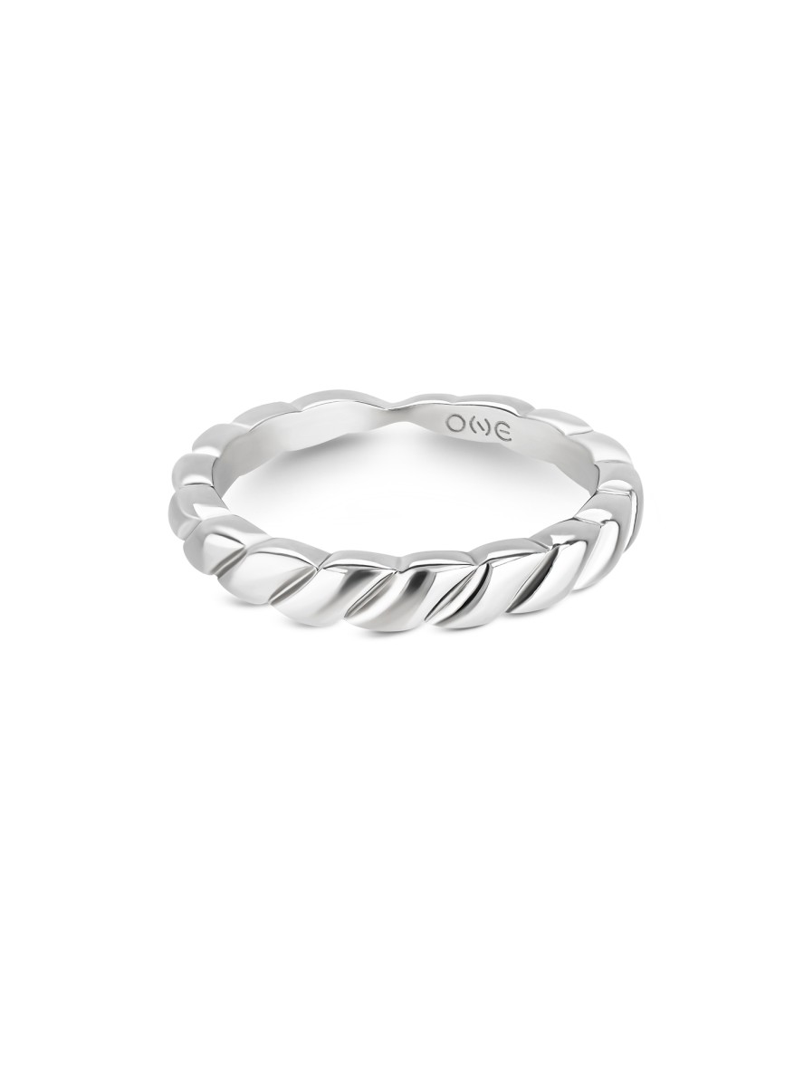 Anel One London 50 Silver