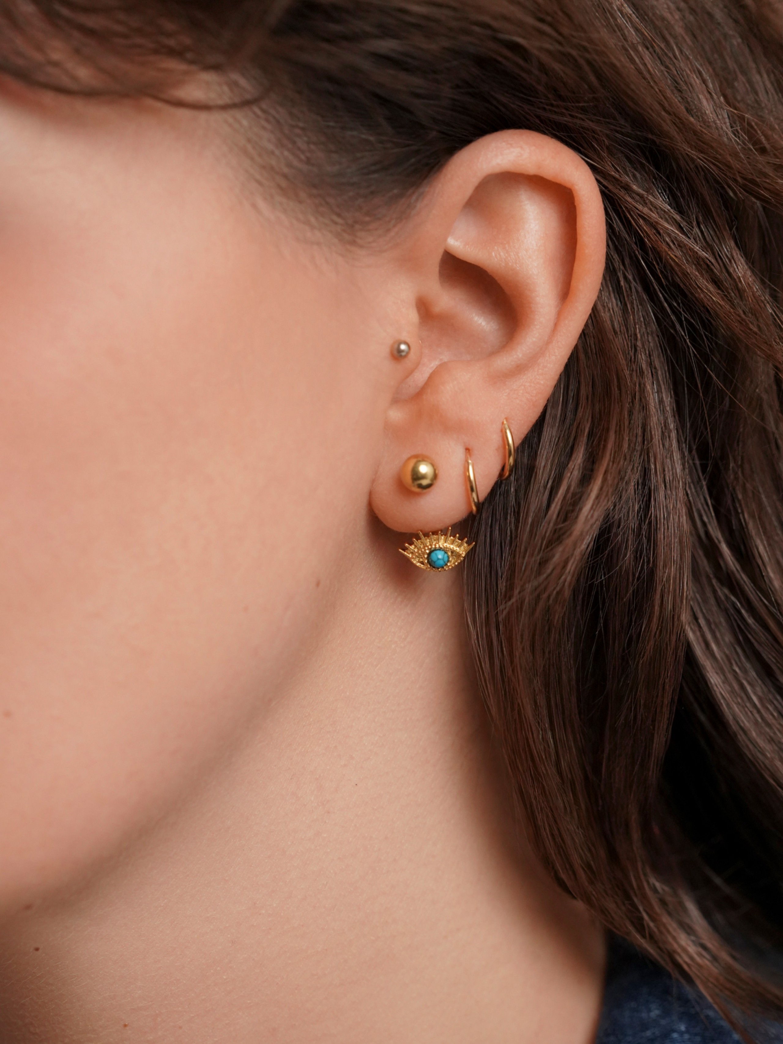 Brincos One Amulet Blue