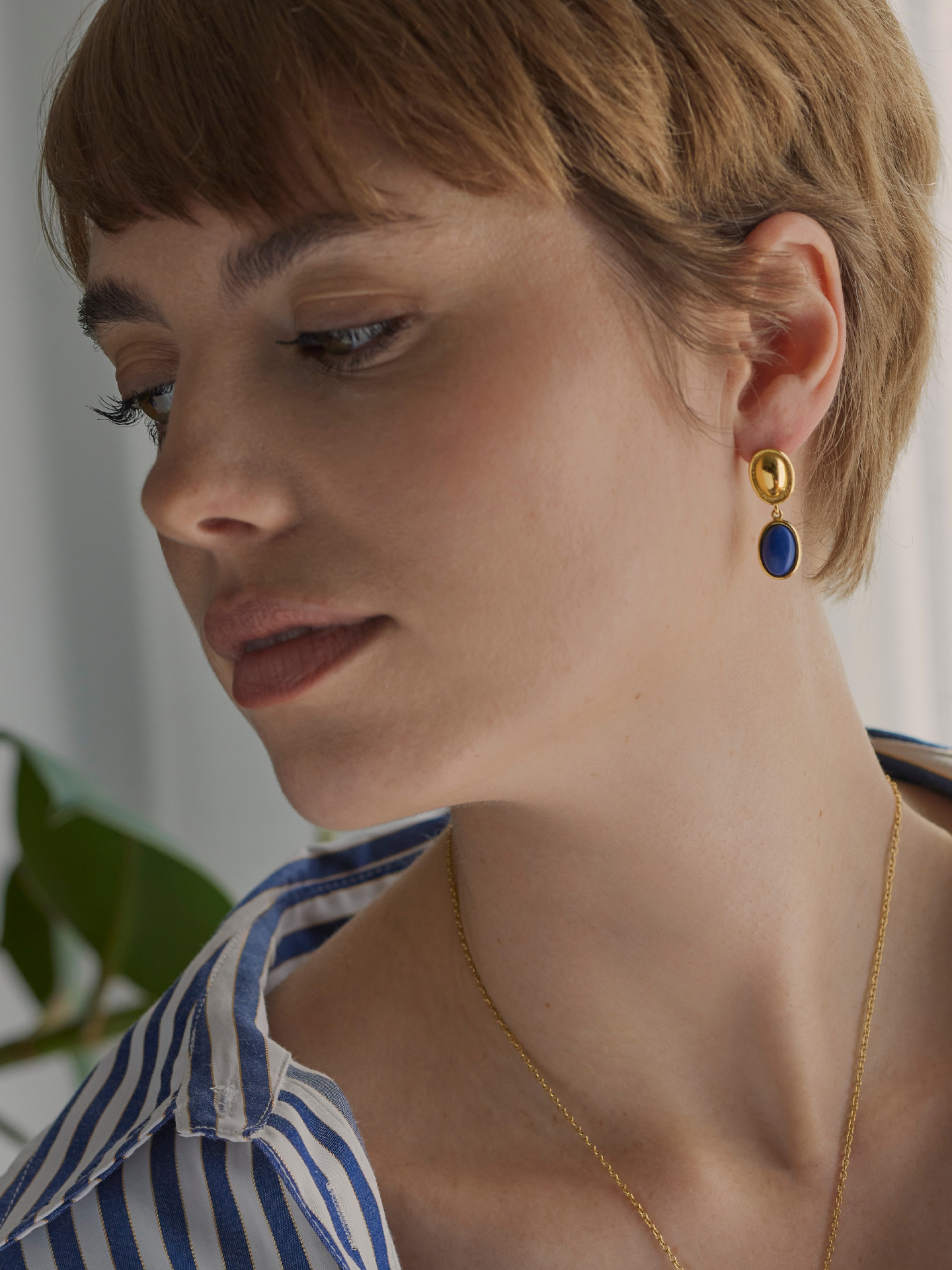 Oorbellen ONE Element Long Blue