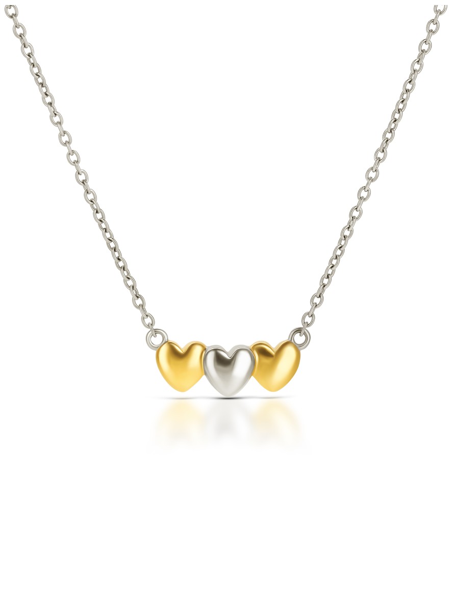 Set Colar & Brincos One Crazy Heart Bicolor