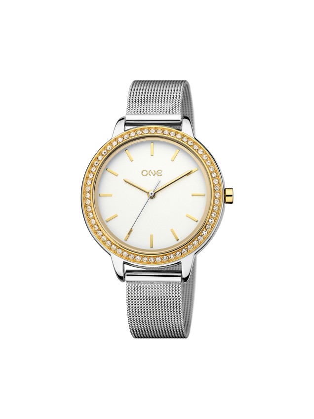 Reloj ONE Twin Spark Gold & Silver