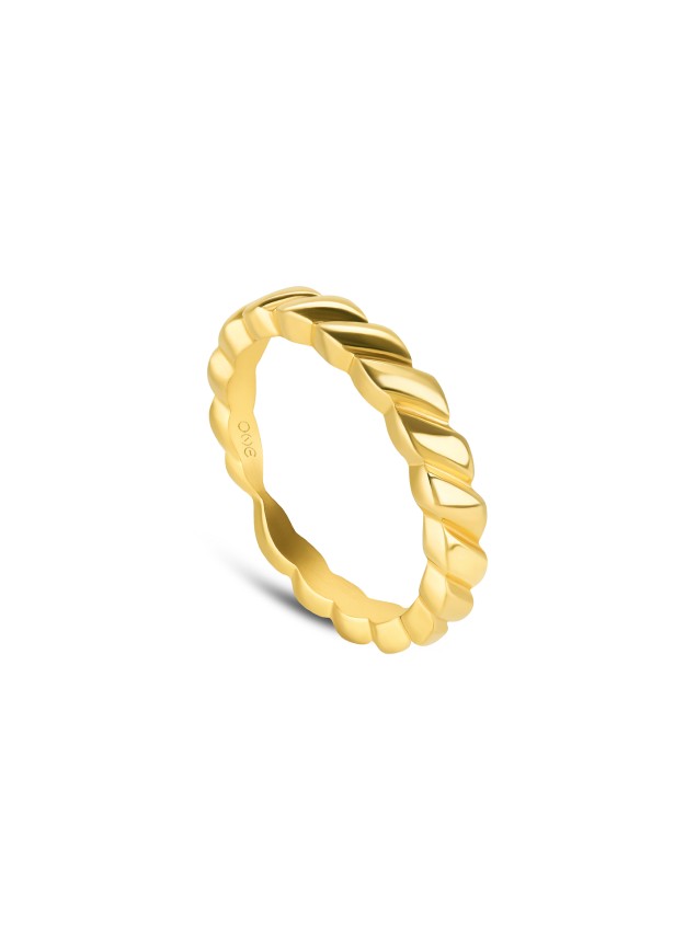 Anel One London 50 Gold
