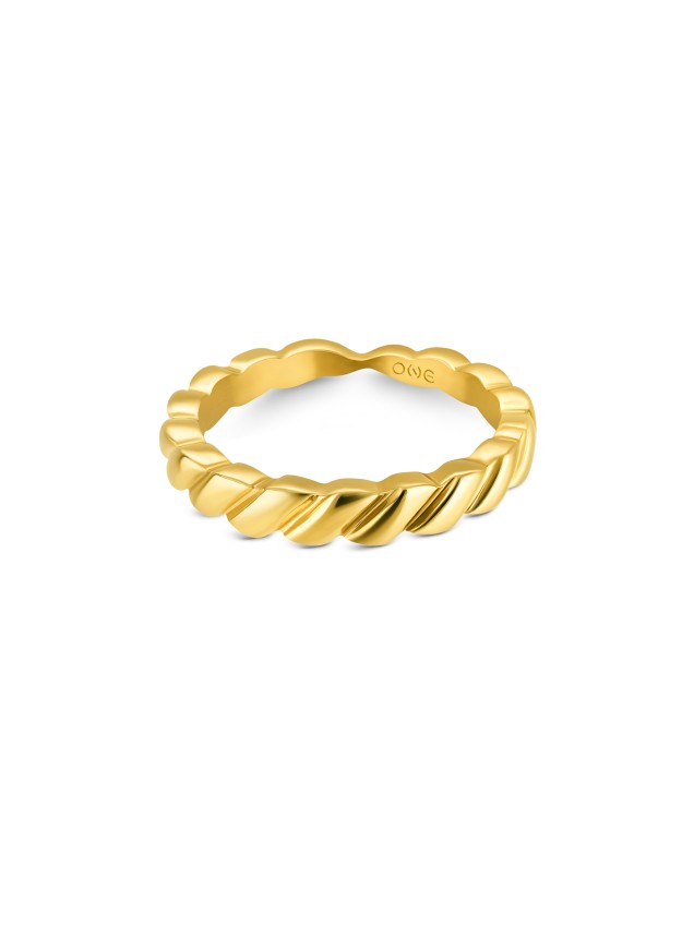 Anel One London 50 Gold