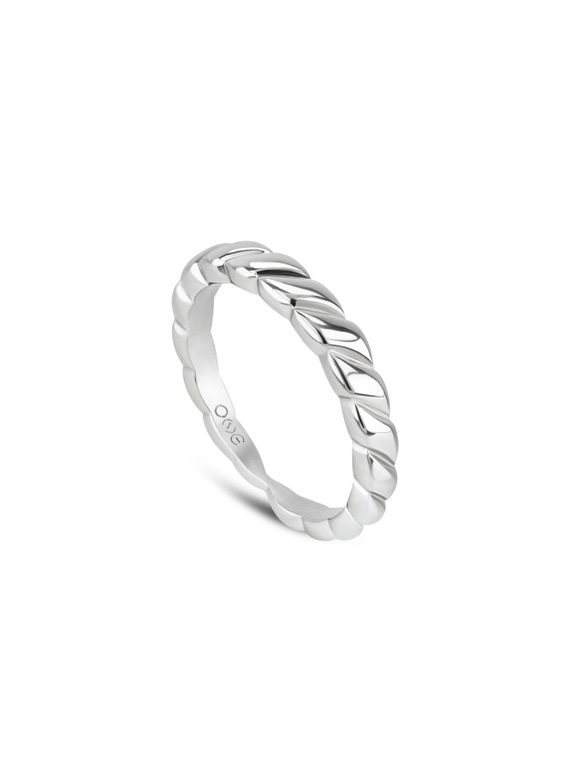 Anel One London 50 Silver