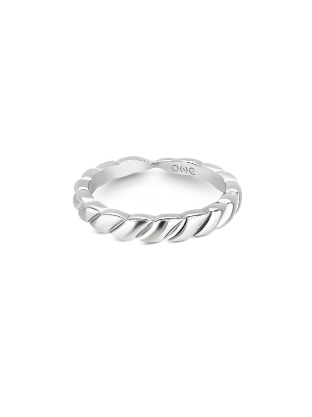 Anel One London 50 Silver