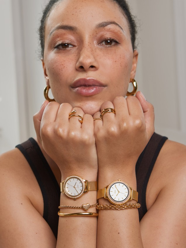 ONE Twin Spark Gold Watch