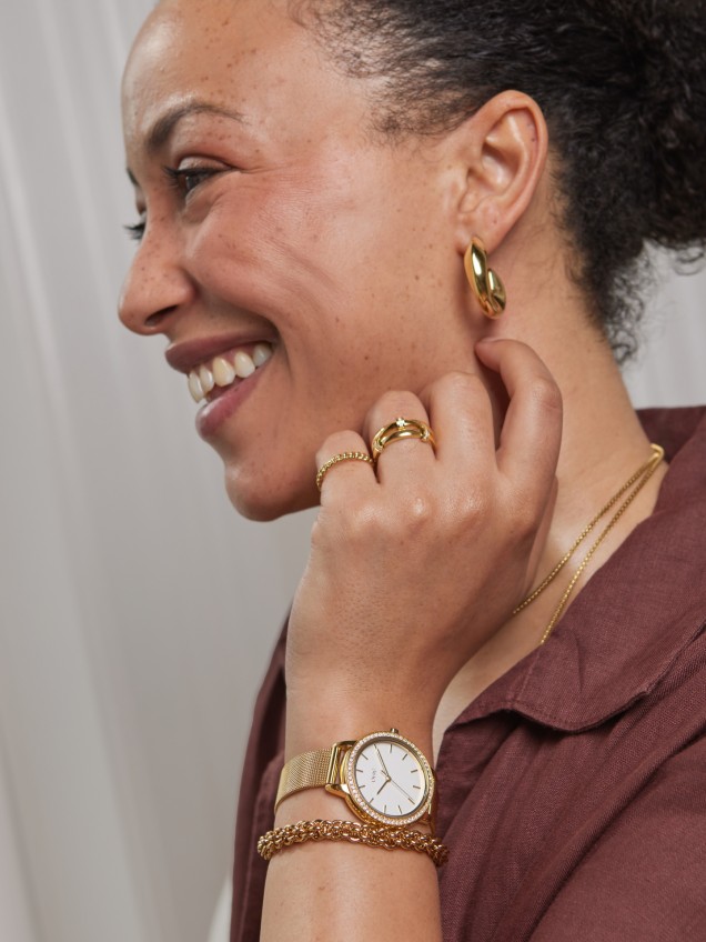 ONE Twin Spark Gold Watch