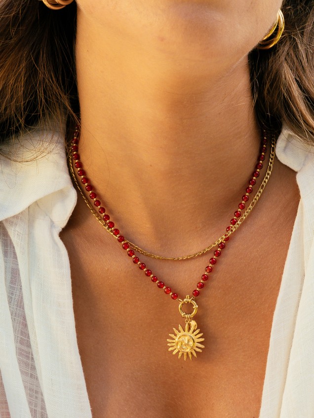 Colar One Neckmess Carmela Red