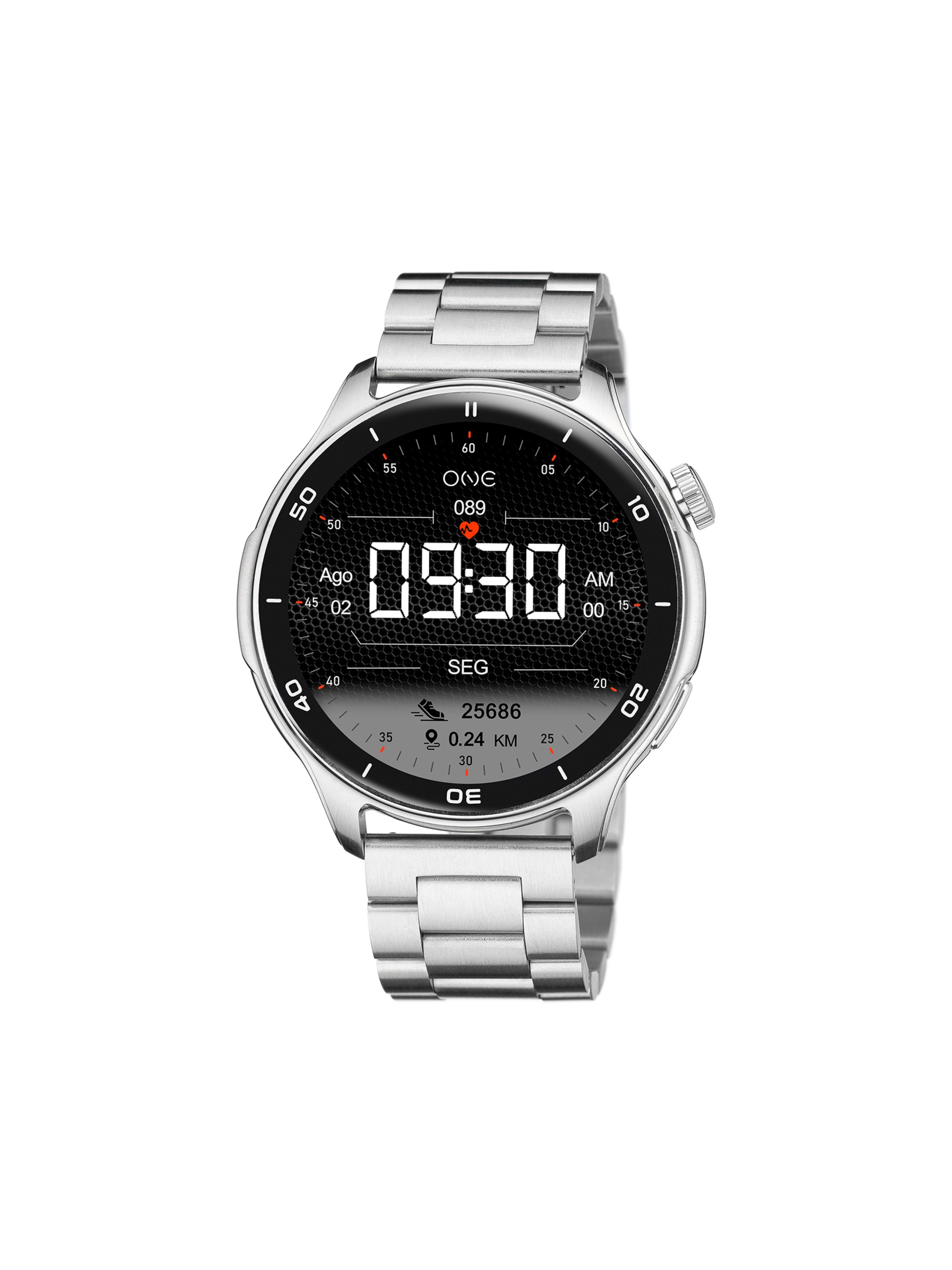 Smartwatch ONE Men Explorer GPS Silver