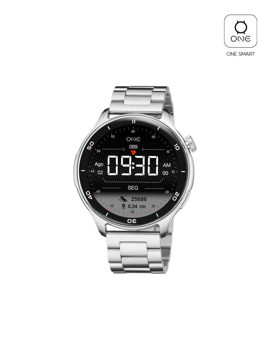 Smartwatch ONE Men Explorer GPS Silver