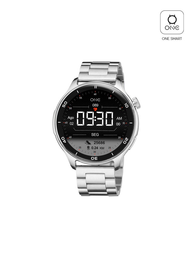 Smartwatch One Men Explorer GPS Silver
