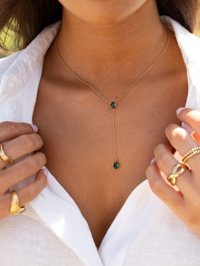 Colar One Neckmess Emeraldine