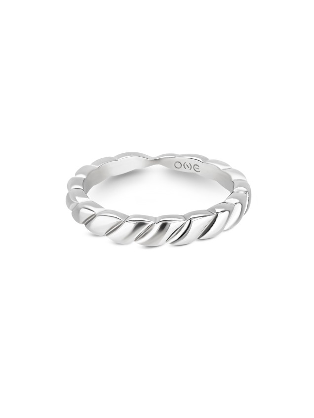 Anel One London 50 Silver