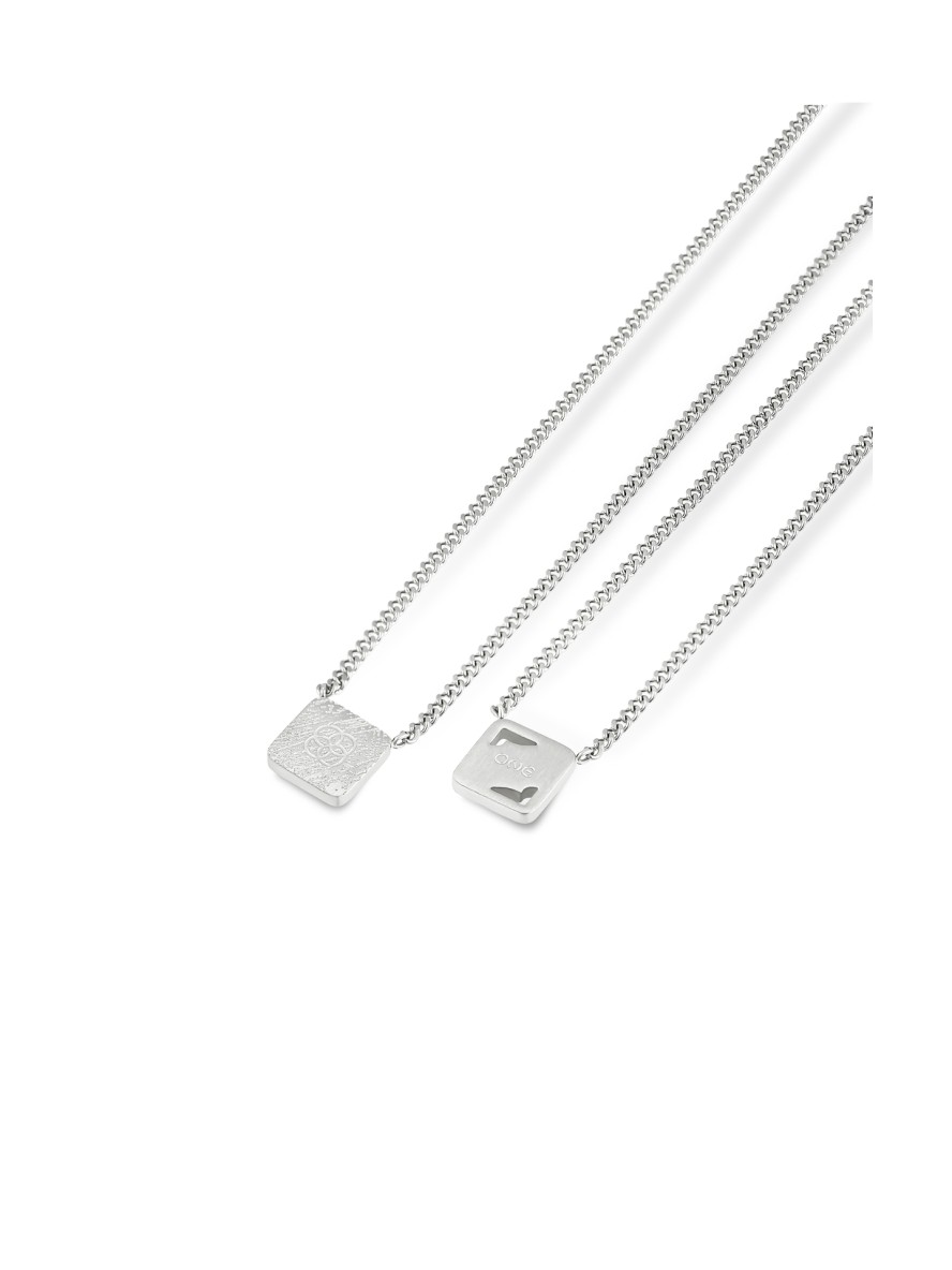 ONE Men Shield Steel Scapular Necklace