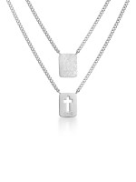 ONE Men Faith Steel Scapular Necklace ONE Men Faith Steel Scapular Necklace