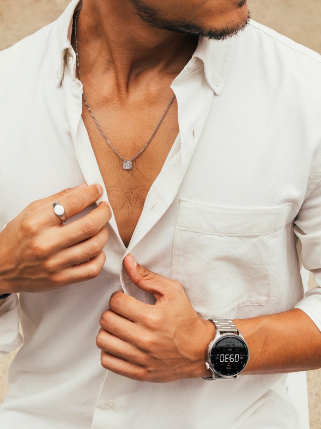 Smartwatch One Men Explorer GPS Silver