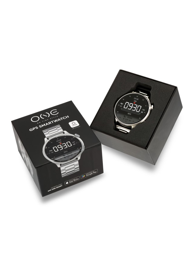 Smartwatch ONE Men Explorer GPS Silver