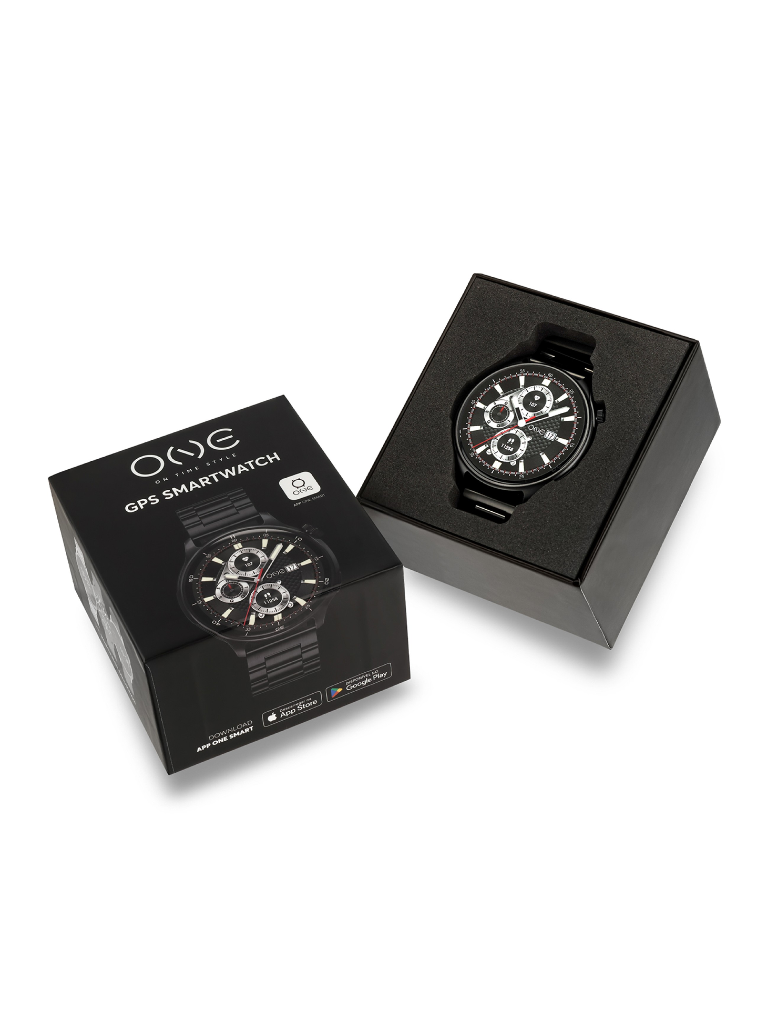 Smartwatch ONE Men Explorer GPS Zwart