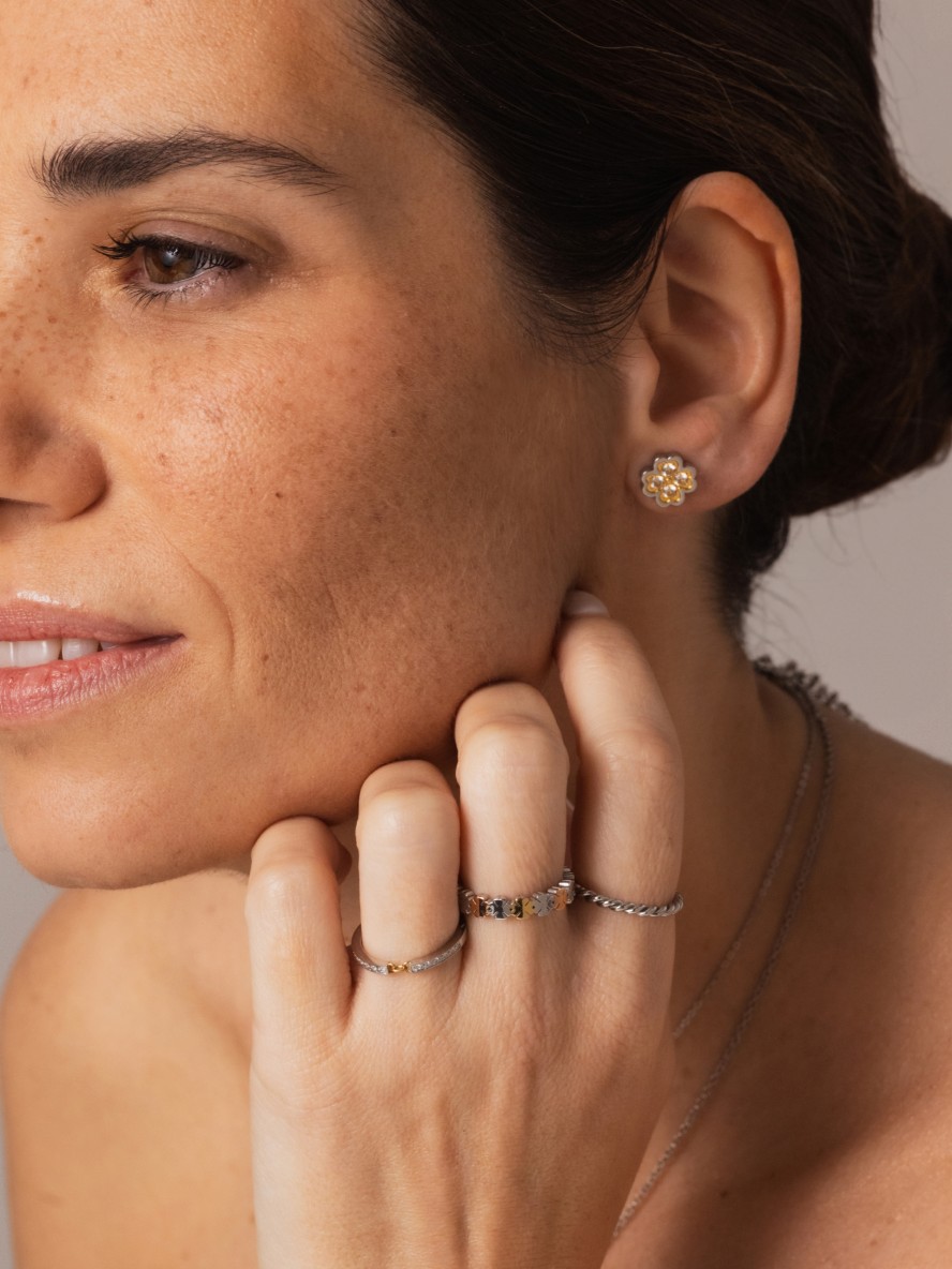 Anel One London 33 Silver